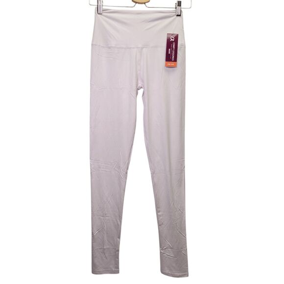 COMFYFOREVER Women's Comfy Leggings One Size High Waist Stretch Pants White - Picture 1 of 8